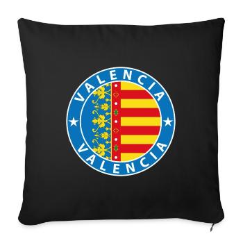 Valencia - Sofa pillowcase 17,3'' x 17,3'' (45 x 45 cm) - black - Front