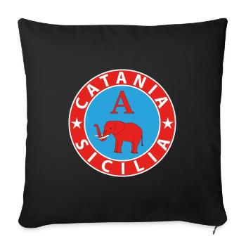 Catane - Housse de coussin décorative 45 x 45 cm - noir - Devant
