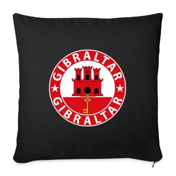 Gibraltar - Sofa pillowcase 17,3'' x 17,3'' (45 x 45 cm) - black - Front