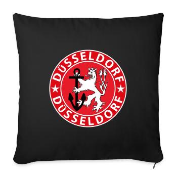 Dusseldorf - Sofa pillowcase 17,3'' x 17,3'' (45 x 45 cm) - black - Front