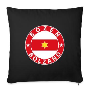Bolzano - Housse de coussin décorative 45 x 45 cm - noir - Devant
