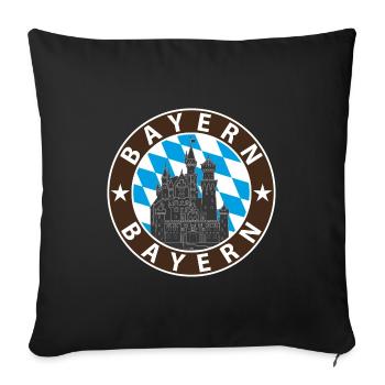 Bavaria - Sofa pillowcase 17,3'' x 17,3'' (45 x 45 cm) - black - Front