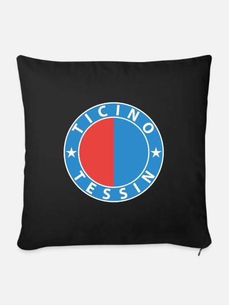 Tessin - Sofakissenbezug 45 x 45 cm - Schwarz