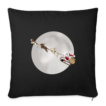 PinoRudi - Sofa pillowcase 17,3'' x 17,3'' (45 x 45 cm) - black - Front