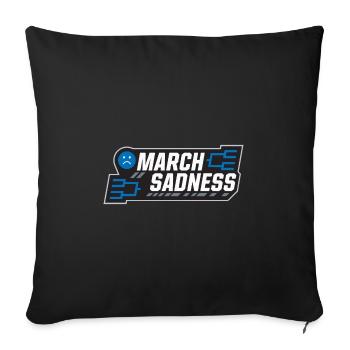March Sadness - Sofa pillowcase 17,3'' x 17,3'' (45 x 45 cm) - black - Front