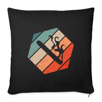 Zigarre Retro Style Vintage - Sofakissenbezug 45 x 45 cm - Schwarz - Vorne