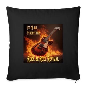Rock and Roll Revival Merch - Sofa pillowcase 17,3'' x 17,3'' (45 x 45 cm) - black - Front