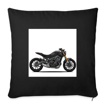 Black Morrad Design - Freedom - Sofa pillowcase 17,3'' x 17,3'' (45 x 45 cm) - black - Front