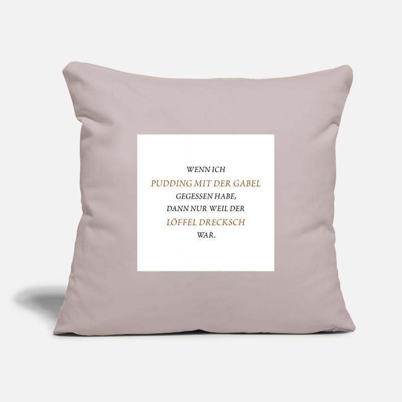 Pudding with a fork Sofa pillowcase 17,3'' x 17,3'' (45 x 45 cm)