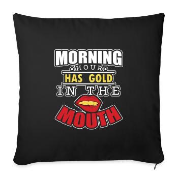 Lustiger Denglisch Spruch Denglisch Sprüche - Sofakissenbezug 45 x 45 cm - Schwarz - Vorne
