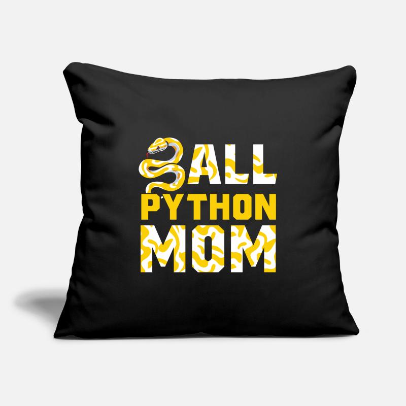 Banana Ball Python Herpétologiste Ball Python Maman Housse de coussin décorative 45 x 45 cm