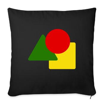 Field hockey Hockey hockey rules Hockey penalty time - Sofa pillowcase 17,3'' x 17,3'' (45 x 45 cm) - black - Front
