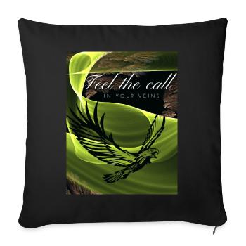 Feel the call Design - Sofakissenbezug 45 x 45 cm - Schwarz - Vorne