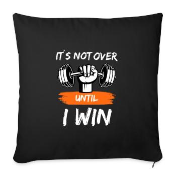 Weight Training Gym Drive Challenge Ambition - Sofa pillowcase 17,3'' x 17,3'' (45 x 45 cm) - black - Front