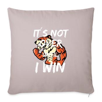 Life Attitude Challenge Force du tigre - Housse de coussin décorative 45 x 45 cm - taupe clair - Devant