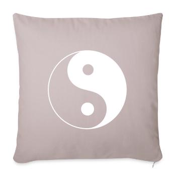 Yin Yang - Sofa pillowcase 17,3'' x 17,3'' (45 x 45 cm) - light taupe - Front