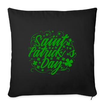 Day Irlande cadeau de vacances de Clover Saint Patrick - Housse de coussin décorative 45 x 45 cm - noir - Devant