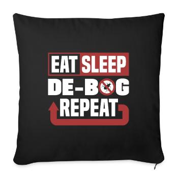 Pest Control Technician Exterminator Eat Sleep - Sofakissenbezug 45 x 45 cm - Schwarz - Vorne