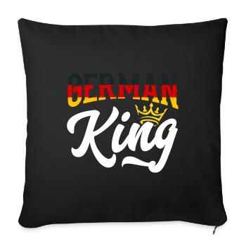 German King Germany German Flag - Sofa pillowcase 17,3'' x 17,3'' (45 x 45 cm) - black - Front