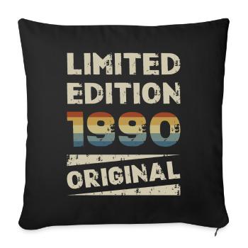Limited Edition Birthday Party Vintage 1990's - Sofa pillowcase 17,3'' x 17,3'' (45 x 45 cm) - black - Front