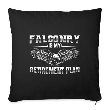 Falconers sayings | Falconry Falconry Gift Ideas - Sofa pillowcase 17,3'' x 17,3'' (45 x 45 cm) - black - Front