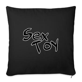Jouet sexuel - Housse de coussin décorative 45 x 45 cm - noir - Devant