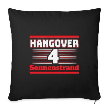 soleil Hangover Beach Party Bulgarie Voyage - Housse de coussin décorative 45 x 45 cm - noir - Devant