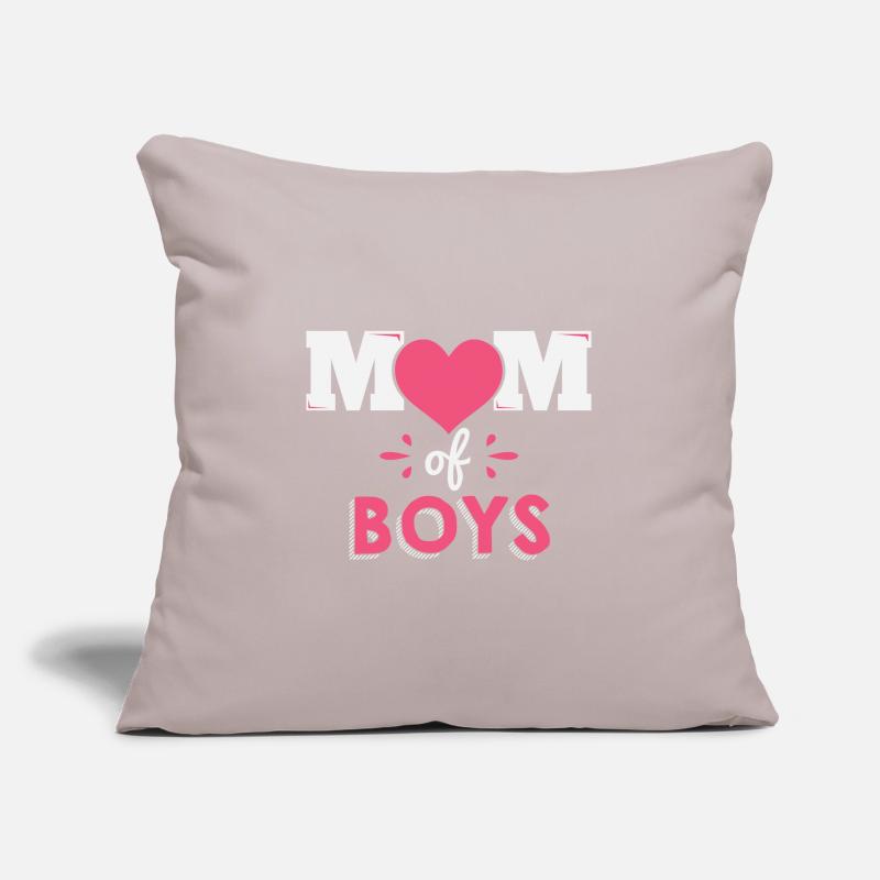 Mutter von Jungs Mutter Muttertag Geschenk Sofakissenbezug 45 x 45 cm