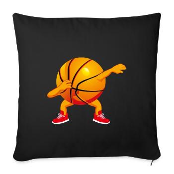 Dabbing Basketball Graphic Kids Boys Dab Dance - Sofa pillowcase 17,3'' x 17,3'' (45 x 45 cm) - black - Front