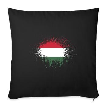 Hungary Flag Hungarian Flag Balaton Hungary - Sofa pillowcase 17,3'' x 17,3'' (45 x 45 cm) - black - Front