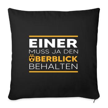 Blind Visual Impairment Guide Dog Overview - Sofa pillowcase 17,3'' x 17,3'' (45 x 45 cm) - black - Front