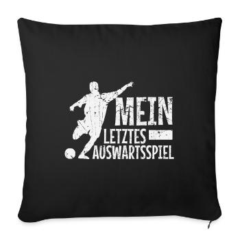 Bachelor Party Fußball Football Basketball Sport - Housse de coussin décorative 45 x 45 cm - noir - Devant