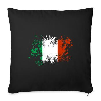 Italy Flag Blobs Italian Flag Italia - Sofa pillowcase 17,3'' x 17,3'' (45 x 45 cm) - black - Front
