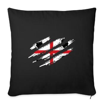 Drapeau de la Sardaigne Drapeau de la Sardaigne Drapeau de la Sardaigne - Housse de coussin décorative 45 x 45 cm - noir - Devant