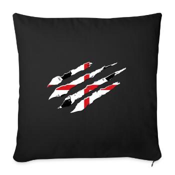 Drapeau de la Sardaigne Drapeau sarde Drapeau de la Sardaigne - Housse de coussin décorative 45 x 45 cm - noir - Devant