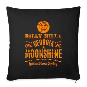 Georgia Moonshine Whisky - Housse de coussin décorative 45 x 45 cm - noir - Devant