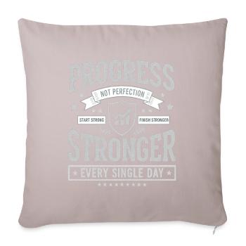 Entraînement Fitness Fan Fitness Fanatique - Housse de coussin décorative 45 x 45 cm - taupe clair - Devant
