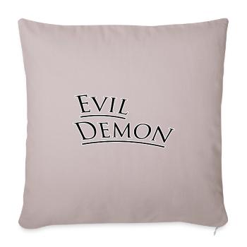 Evil demon - Sofa pillowcase 17,3'' x 17,3'' (45 x 45 cm) - light taupe - Front