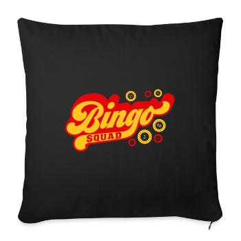 Bingo Squad Funny Lucky Gambling - Sofakissenbezug 45 x 45 cm - Schwarz - Vorne