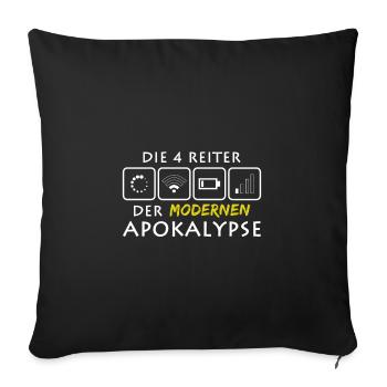 Nerd Reiter Apocalypse I Computer WLAN Battery - Sofa pillowcase 17,3'' x 17,3'' (45 x 45 cm) - black - Front