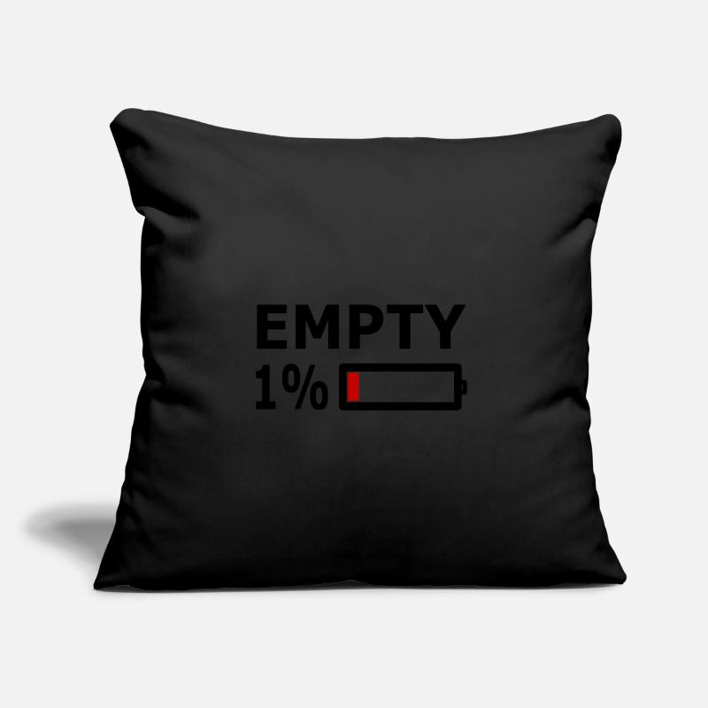Battery, Empty, Empty, Battery Sofa pillowcase 17,3'' x 17,3'' (45 x 45 cm)