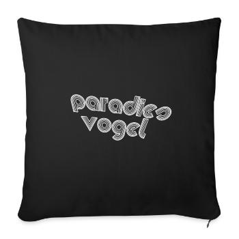 Oiseau de paradis - Housse de coussin décorative 45 x 45 cm - noir - Devant