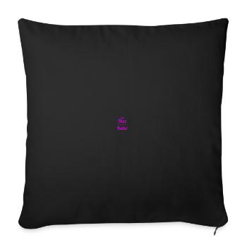 Kater Katze Katzendame Herz Tierliebe - Sofakissenbezug 45 x 45 cm - Schwarz - Vorne