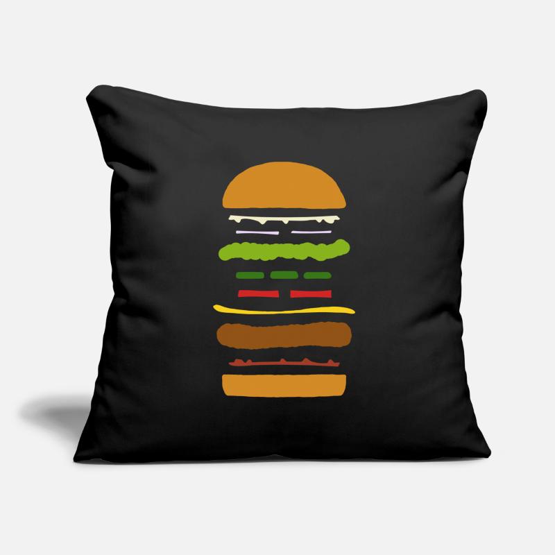 Exploded Burger Sofa pillowcase 17,3'' x 17,3'' (45 x 45 cm)