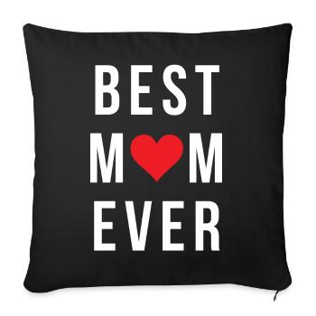 Best Mom Ever - Housse de coussin décorative 45 x 45 cm - noir - Devant
