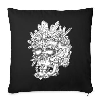 le Crane de Cristal - Housse de coussin décorative 45 x 45 cm - noir - Devant