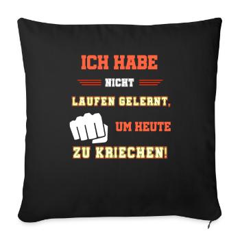 Coole Sprüche, patrioten Sprüche cooler spruch - Sofakissenbezug 45 x 45 cm - Schwarz - Vorne