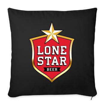 Lone Star Beer Gold - Sofakissenbezug 45 x 45 cm - Schwarz - Vorne