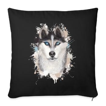 Wolf - Housse de coussin décorative 45 x 45 cm - noir - Devant