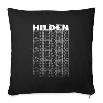 Hilden Deutschland Stadt Schrift Skyline Heimat - Sofakissenbezug 45 x 45 cm - Schwarz - Vorne